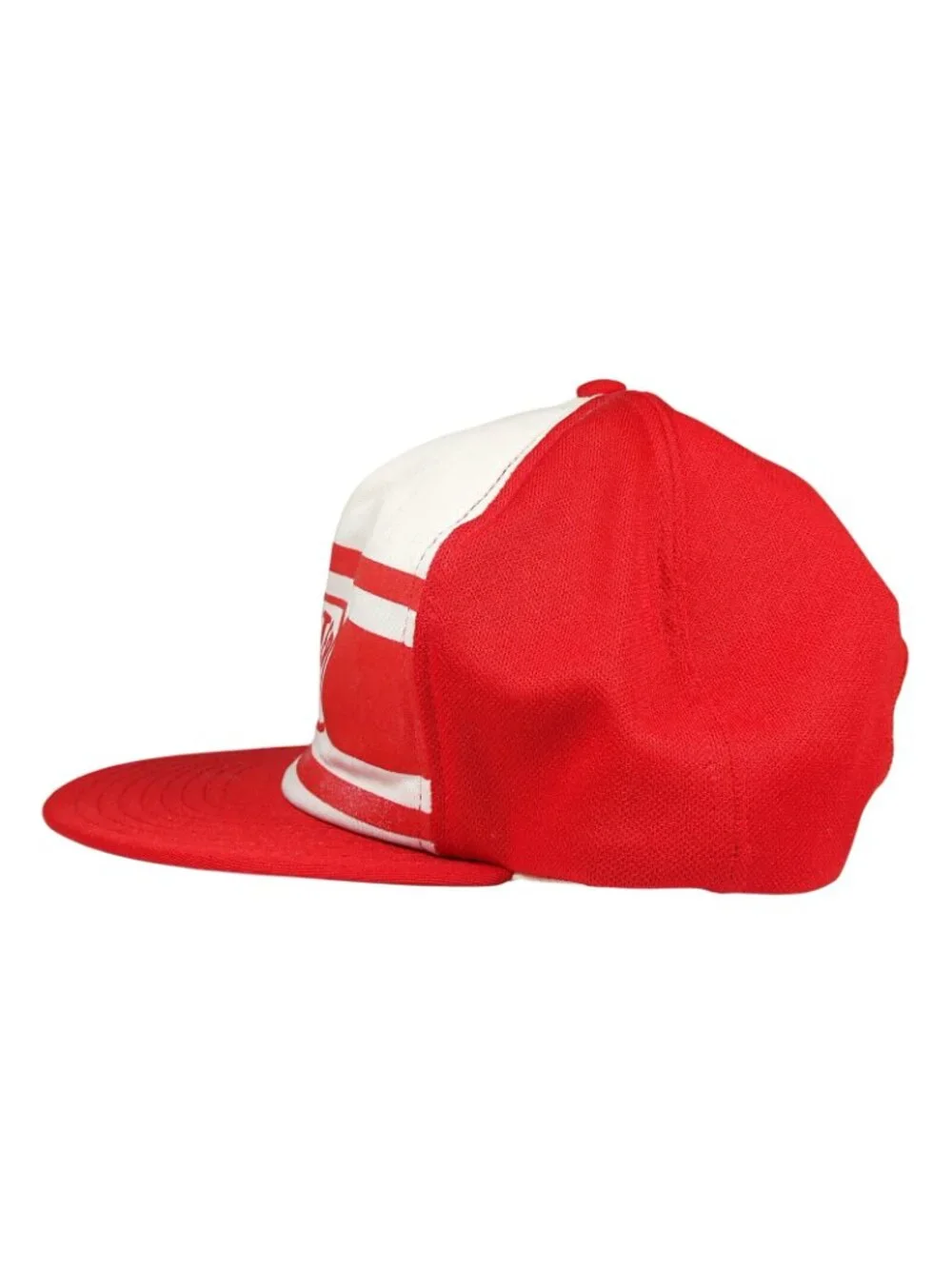 Vintage 80s Shebester Oil AJD Trucker Hat - Red White Snapback USA - Petroliana
